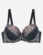 love magnolia Sutien Verde închis Decorat cu Zirconii și Dantelă Corraella