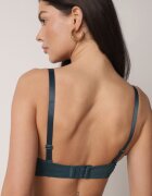 love magnolia Sutien verde închis din dantelă decorat cu inimă de zirconiu Galirope
