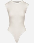 lovery Body Alb De Vâscoză Cu Croială Mulată Fără Mâneci Redalira