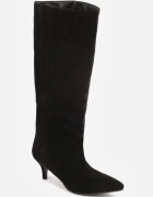 lovery Cizme pe toc stiletto tip kitten cu carâmb larg Isabenia Negre