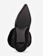 lovery Cizme pe toc stiletto tip kitten cu carâmb larg Isabenia Negre