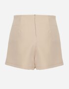 lovery Fustă-Pantaloni scurți Bej Clasice cu Talie Înaltă Decorate cu Nasturi Iriss