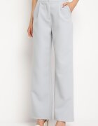 lovery Pantaloni Gri De costum cu Buzunare Letiza