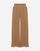 lovery Pantaloni Largi Maro deschis cu talie înaltă Finisați cu elastic în talie Risinassa