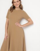lovery Rochie Bej închis Evazată cu talie marcată Telorwena
