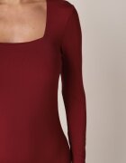 lovery Rochie Bordeaux mulată Maxi cu mânecă lungă Esmeria