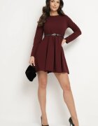 lovery Rochie Bordo Elegantă cu croi evazat Temitonia