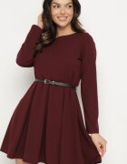 lovery Rochie Bordo Elegantă cu croi evazat Temitonia