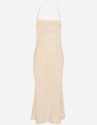 lovery Rochie Cambrată de Cocktail Bej cu Viscoză Izazira