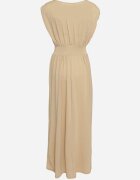 lovery Rochie Cloș Galben deschis cu elastic în talie decorată cu fir metalic Fagelia