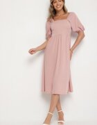 lovery Rochie Cloș Roz cu mâneci bufante Kolireva