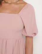 lovery Rochie Cloș Roz cu mâneci bufante Kolireva