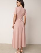 lovery Rochie Cloș Roz Decorată cu Cordon Desianna