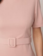 lovery Rochie Cloș Roz Decorată cu Cordon Desianna