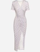 lovery Rochie de cocktail Ajustată Violet Decorată cu încrețituri Saarias