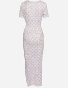 lovery Rochie de cocktail Ajustată Violet Decorată cu încrețituri Saarias