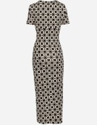 lovery Rochie de cocktail Mulată Negru-Bej Decorată cu drapaje Saarias