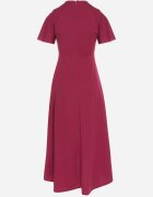 lovery Rochie evazată Bordeaux decorată cu încrețituri Odallica