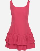 lovery Rochie Fucsia Cloș cu talie marcată și pliseuri Soreqa