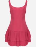 lovery Rochie Fucsia Cloș cu talie marcată și pliseuri Soreqa