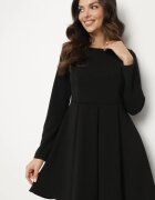 lovery Rochie Neagră Elegantă cu croi evazat Temitonia