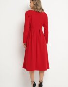 lovery Rochie Roșie Elegantă Cloș Temarielis