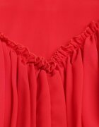 lovery Rochie roșie evazată Salopetă mini cu volănașe Gilha