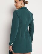 lovery Rochie Verde închis Cambrată cu croială tip sacou cu mini trenă Besista