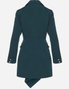 lovery Rochie Verde închis Cambrată cu croială tip sacou cu mini trenă Besista