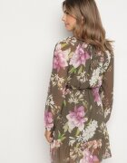 lovery Rochie Verde închis evazată florală Zeramera