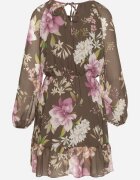 lovery Rochie Verde închis evazată florală Zeramera