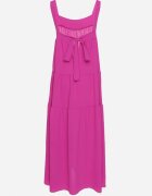 lovery Rochie Violet cu croi evazat cu legătură la spate Savinelle