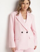lovery Sacou Roz Dublu Rând Cu Croi Cutie Oversize Kosalia