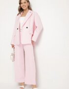 lovery Sacou Roz Dublu Rând Cu Croi Cutie Oversize Kosalia