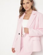 lovery Sacou Roz Dublu Rând Cu Croi Cutie Oversize Kosalia