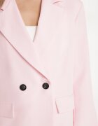 lovery Sacou Roz Dublu Rând Cu Croi Cutie Oversize Kosalia