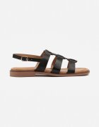 lovery Sandale Negre în Stil Roman Nilitte
