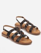 lovery Sandale Negre în Stil Roman Nilitte