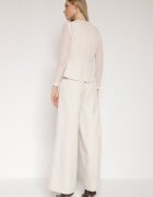 lovery Set de costum bej Vestă și Pantaloni cu croi larg Zivarelle