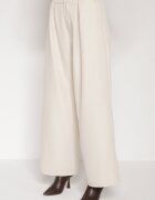 lovery Set de costum bej Vestă și Pantaloni cu croi larg Zivarelle