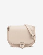 luigisanto Geantă crossbody bej cu două compartimente cu clapă decorativă Redavinae