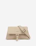 luigisanto Geantă crossbody bej în formă trapezoidală cu clapă Savionelle