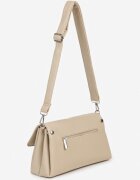 luigisanto Geantă crossbody bej în formă trapezoidală cu clapă Savionelle