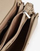 luigisanto Geantă crossbody bej în formă trapezoidală cu clapă Savionelle