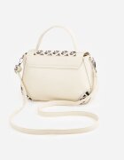 luigisanto Geantă crossbody cu mâner decorată cu inserții ajurate Nomipea Bej
