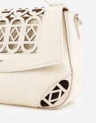 luigisanto Geantă crossbody cu mâner decorată cu inserții ajurate Nomipea Bej