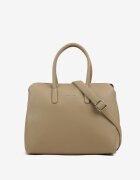 luigisanto Geantă shopper trapezoidală bej închis Sormeia