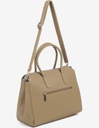 luigisanto Geantă shopper trapezoidală bej închis Sormeia
