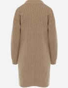 m&d fashion Cardigan cu croi lung și împletituri Lerlit Bej