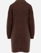 m&d fashion Cardigan cu croi lung și împletituri Lerlit Maro